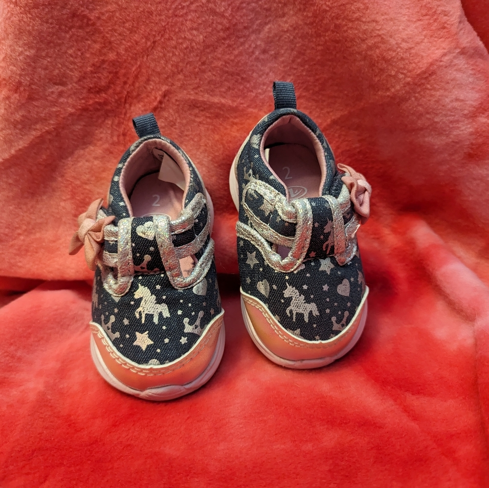 🦄SHINY UNICORN 🦄 Toddler Athletic Works Sneakers